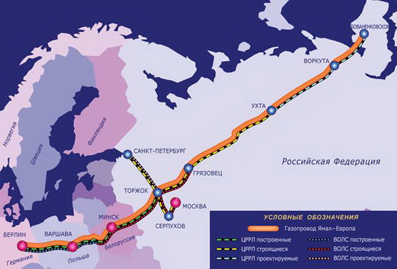 yamal evropa gazoprovod