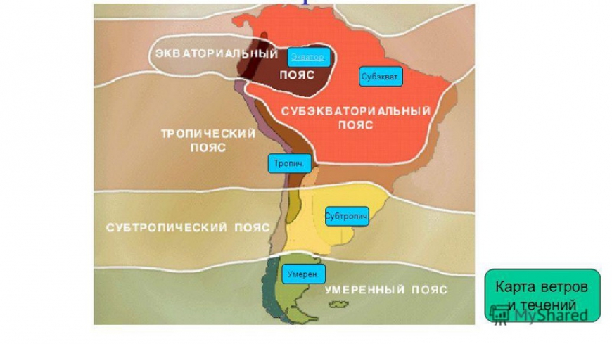 Климатические пояса и типы климатов